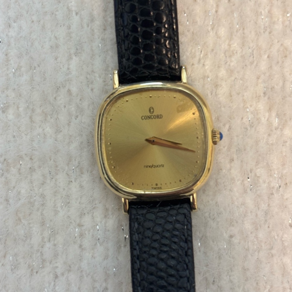 Concord Vintage 25mm 14K Yellow Gold Nine/Quartz Watch Swiss Made (UNISEX)